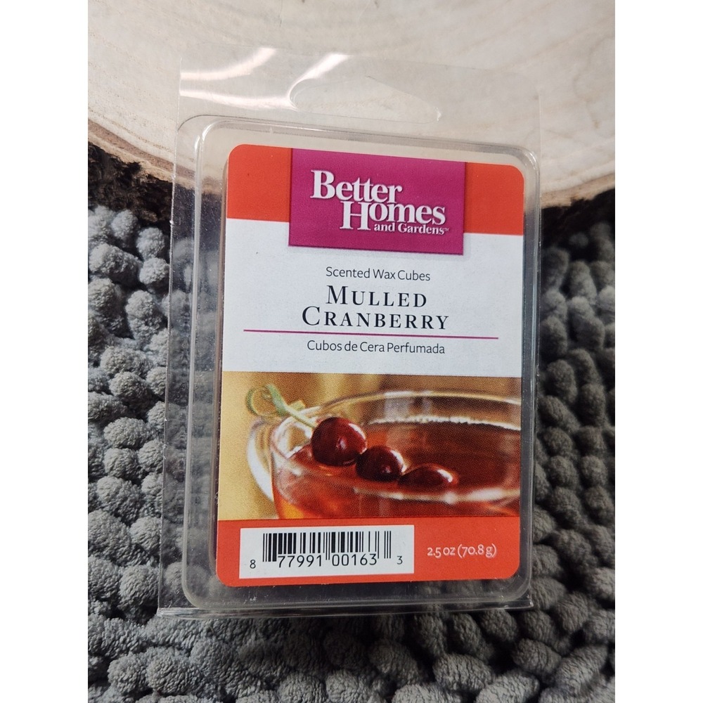 Better Homes & Gardens Scented Wax Cubes MULLED CRANBERRY 2.5 oz~NEW